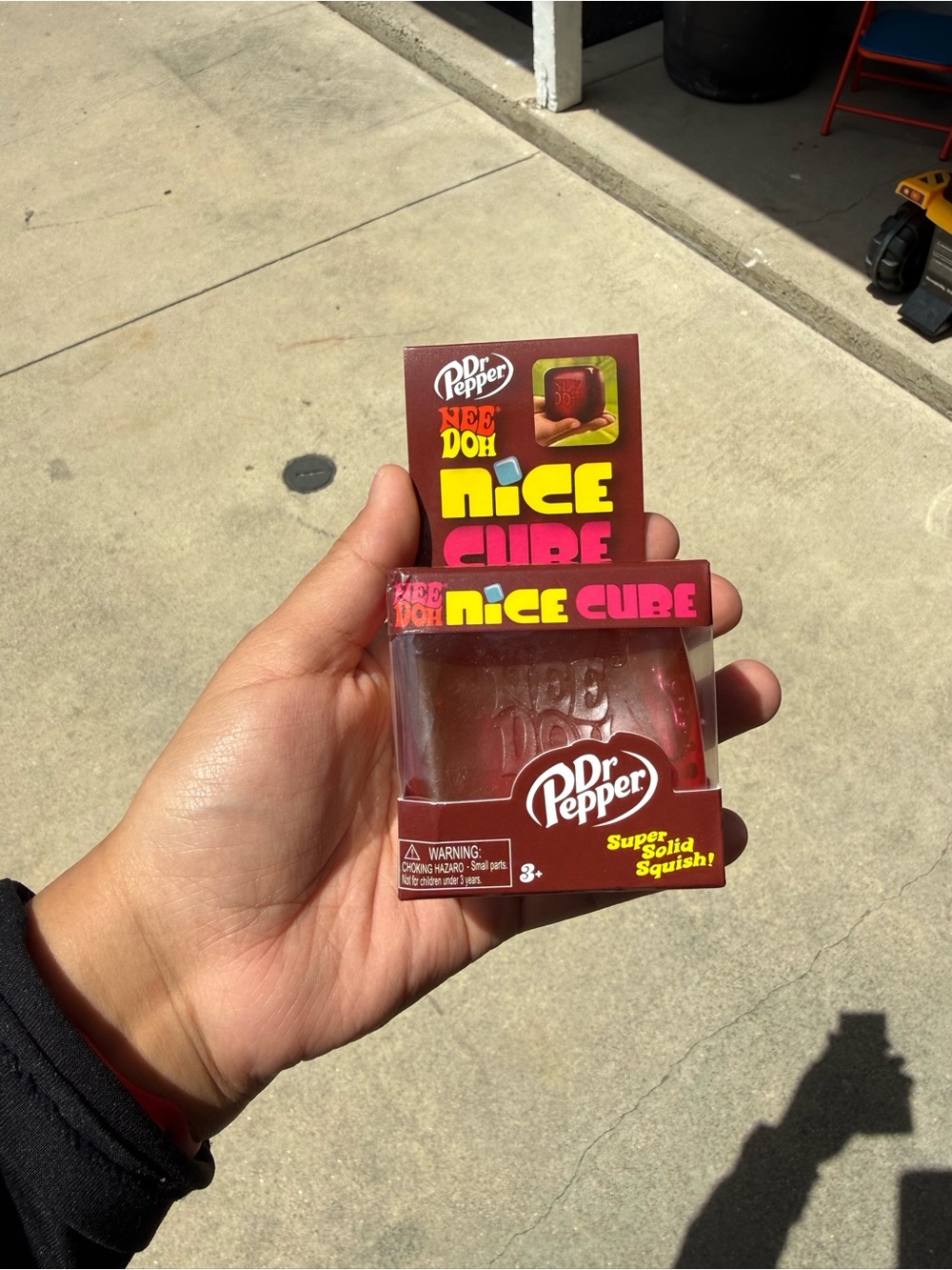 Nee-Doh Nice Cube Squishy Toy - Brown/Red